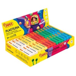 JOVI PLASTILINA PASTILLA 50GR 6UD X 5 COLORES SURTIDOS CAJA EXPOSITORA 30 UD
