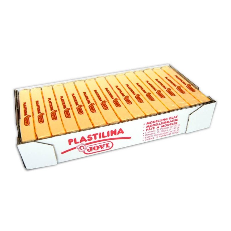 JOVI PLASTILINA SCHOOL PASTILLA 150GR AMARILLO CAJA 15 UD