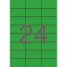 APLI ETIQUETAS ADHESIVAS 70X37MM INKJET/LÁSER C/RECTOS 24 X 20H VERDE