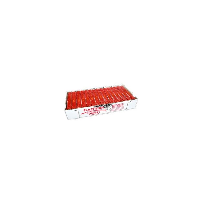 JOVI PLASTILINA SCHOOL PASTILLA 150GR ROJO CAJA 15 UD