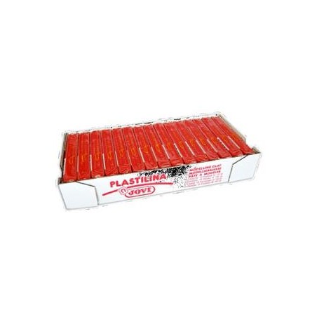 JOVI PLASTILINA SCHOOL PASTILLA 150GR ROJO CAJA 15 UD