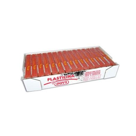 JOVI PLASTILINA SCHOOL PASTILLA 150GR MARRÓN CAJA 15 UD