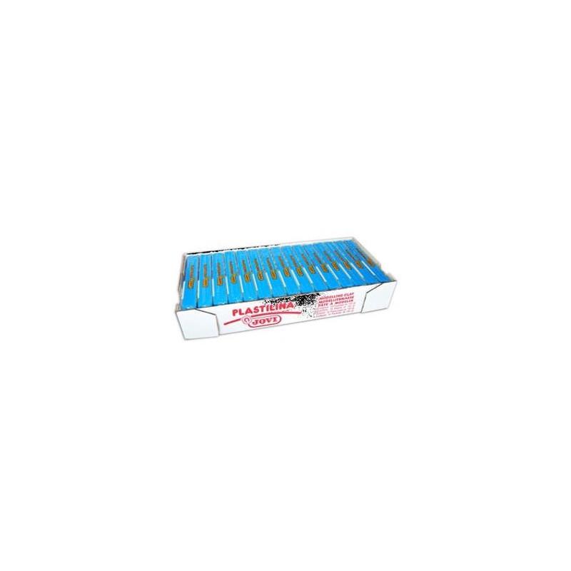 JOVI PLASTILINA SCHOOL PASTILLA 150GR AZUL CLARO CAJA 15 UD