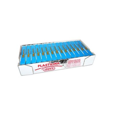 JOVI PLASTILINA SCHOOL PASTILLA 150GR AZUL CLARO CAJA 15 UD