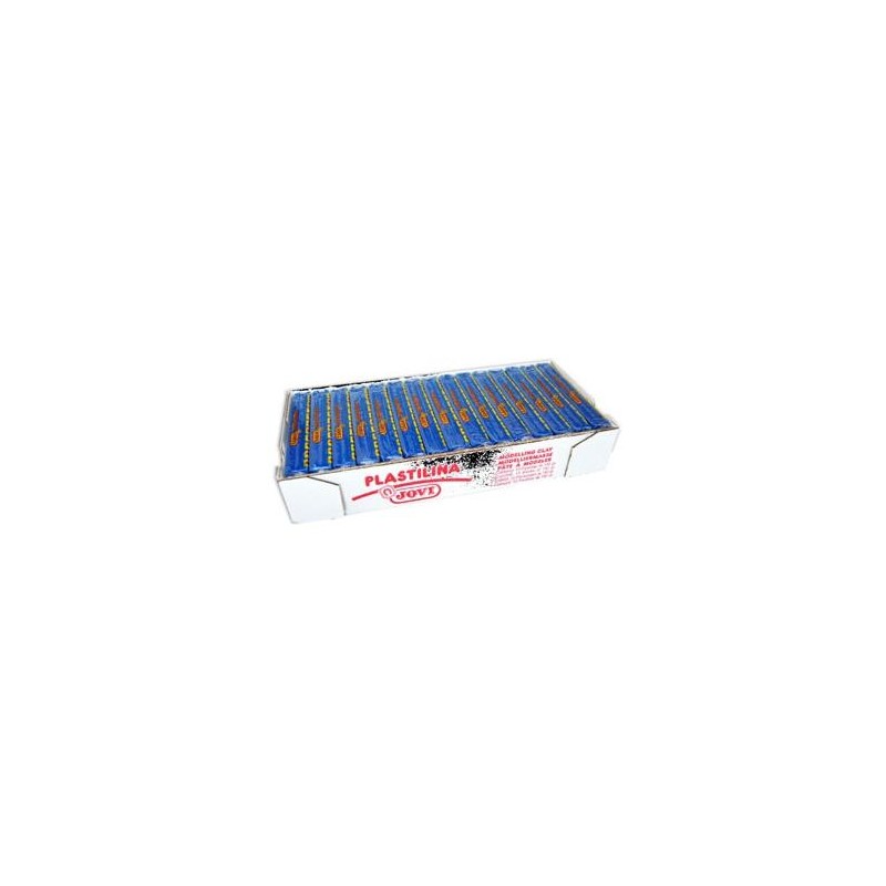 JOVI PLASTILINA SCHOOL PASTILLA 150GR AZUL OSCURO CAJA 15 UD