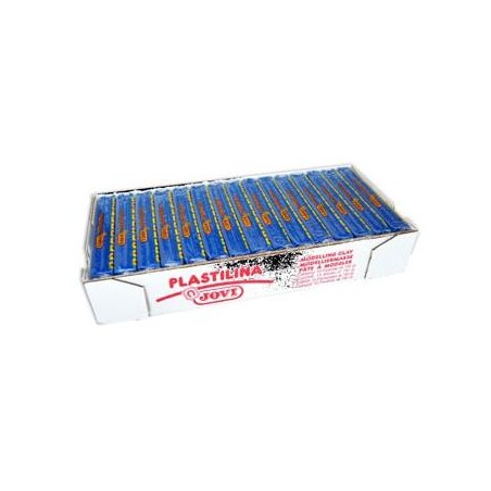 JOVI PLASTILINA SCHOOL PASTILLA 150GR AZUL OSCURO CAJA 15 UD