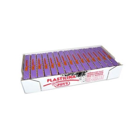 JOVI PLASTILINA SCHOOL PASTILLA 150GR LILA CAJA 15 UD