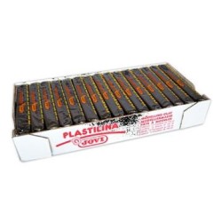 JOVI PLASTILINA SCHOOL PASTILLA 150GR NEGRO CAJA 15 UD