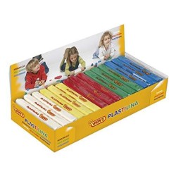 JOVI PLASTILINA PASTILLA 150GR 5 COLORES BÁSICOS SURTIDOS CAJA EXPOSITORA 15 UD