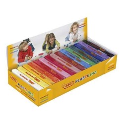 JOVI PLASTILINA PASTILLA 150GR COLORES SURTIDOS CAJA EXPOSITORA 15 UD