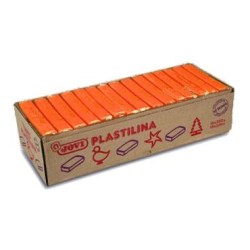 JOVI PLASTILINA PASTILLA 350GR UNICOLOR NARANJA CAJA 15 UD