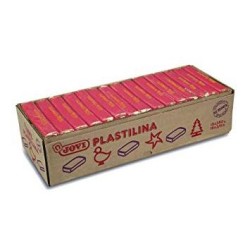 JOVI PLASTILINA PASTILLA 350GR UNICOLOR ROJO CAJA 15 UD