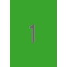 APLI ETIQUETAS ADHESIVAS 210X297MM INKJET/LÁSER C/RECTOS 1 X 20H VERDE