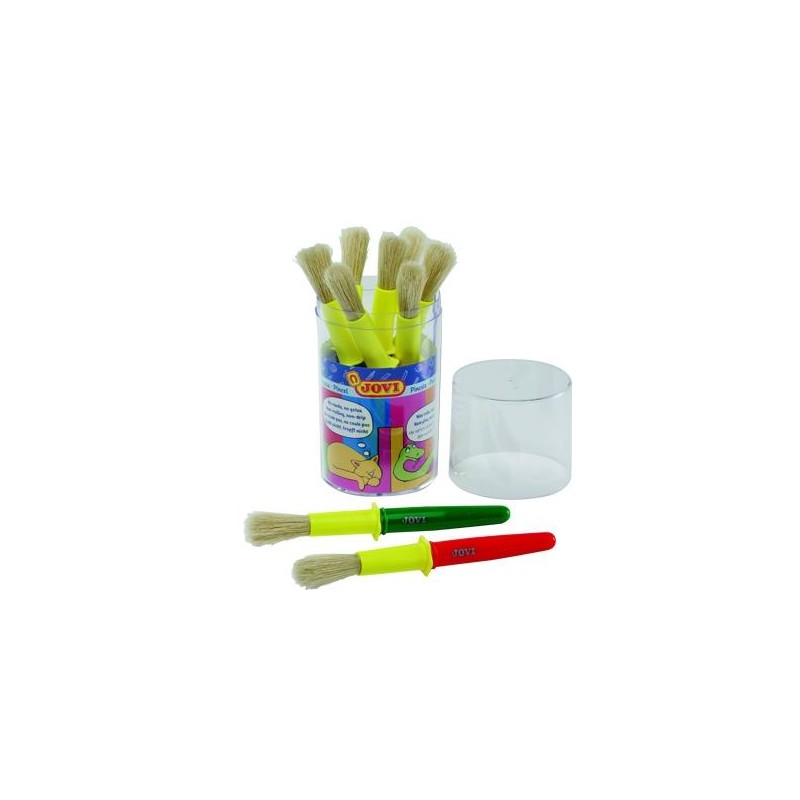 JOVI SCHOOL PINCELES ESCOLARES GRUESOS PELO CERDA BOTE 9 UD