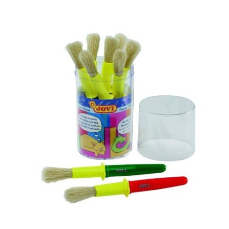 JOVI SCHOOL PINCELES ESCOLARES GRUESOS PELO CERDA BOTE 9 UD