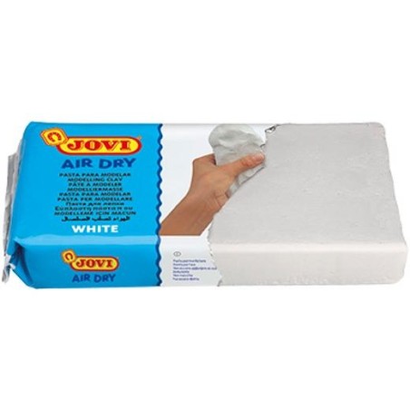 JOVI AIR DRY PASTILLA DE PASTA MODELAR ENDURECE AL AIRE 1000GR BLANCA