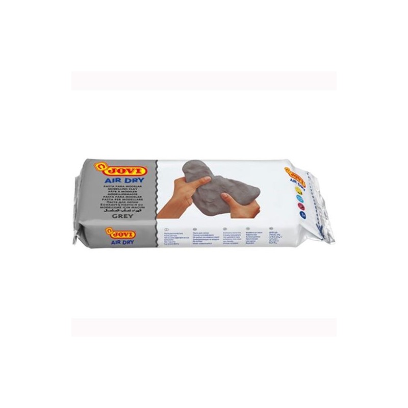 JOVI AIR DRY PASTILLA DE PASTA MODELAR ENDURECE AL AIRE 1000GR GRIS