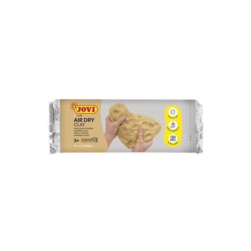 JOVI AIR DRY PASTILLA DE PASTA MODELAR ENDURECE AL AIRE 250GR OCRE