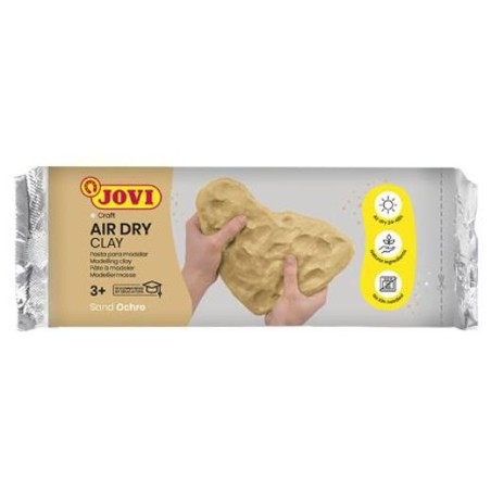 JOVI AIR DRY PASTILLA DE PASTA MODELAR ENDURECE AL AIRE 250GR OCRE
