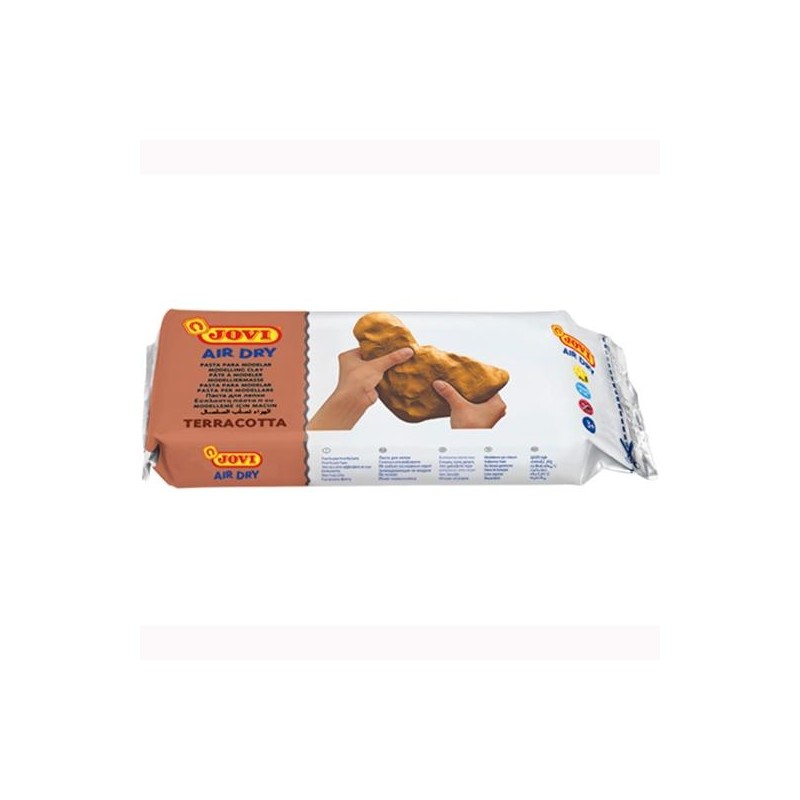 JOVI AIR DRY PASTILLA DE PASTA MODELAR ENDURECE AL AIRE 1000GR TERRACOTA