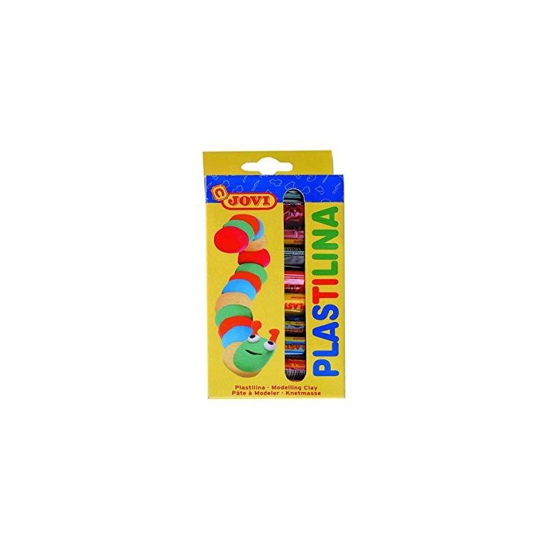 JOVI PLASTILINA BARRA 15GR COLORES SURTIDOS ESTUCHE 10 UD