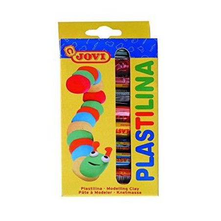 JOVI PLASTILINA BARRA 15GR COLORES SURTIDOS ESTUCHE 10 UD