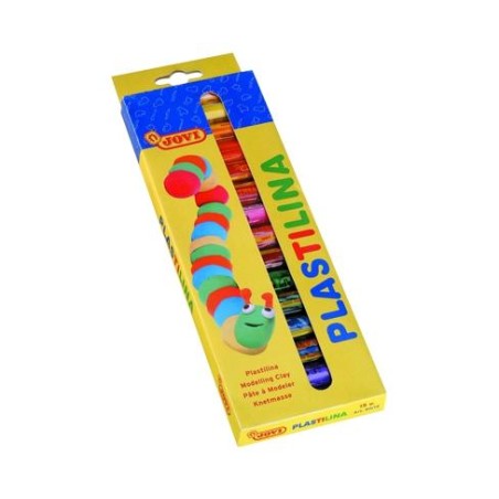 JOVI PLASTILINA BARRA 15GR COLORES SURTIDOS ESTUCHE 15 UD