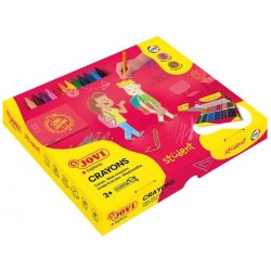 JOVI CERAS PLÁSTICAS CRAYONS STUDENT COLORES SURTIDOS CAJA ECONOMICA 300 UD