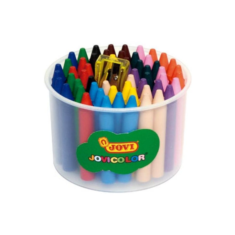 JOVI CERAS JOVICOLOR BOTE DE 60 + 1 SACAPUNTAS C/SURTIDOS