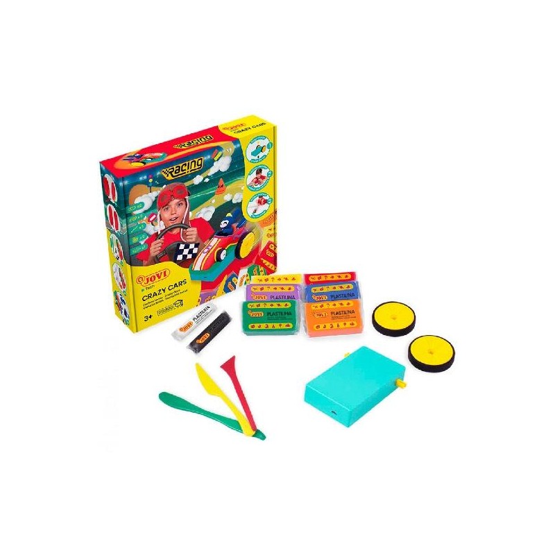 JOVI KIT DE MOLDEADO JOVITECH CRAZY CARS RACING C/SURTIDOS