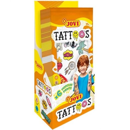 JOVI TATUAJES TEMPORALES (6 DISEÑOS) SURTIDOS