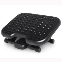 KENSINGTON REPOSAPIÉS SOLEMASSAGE PARA EJERCICIO AJUSTABLE 5 ALTURAS NEGRO