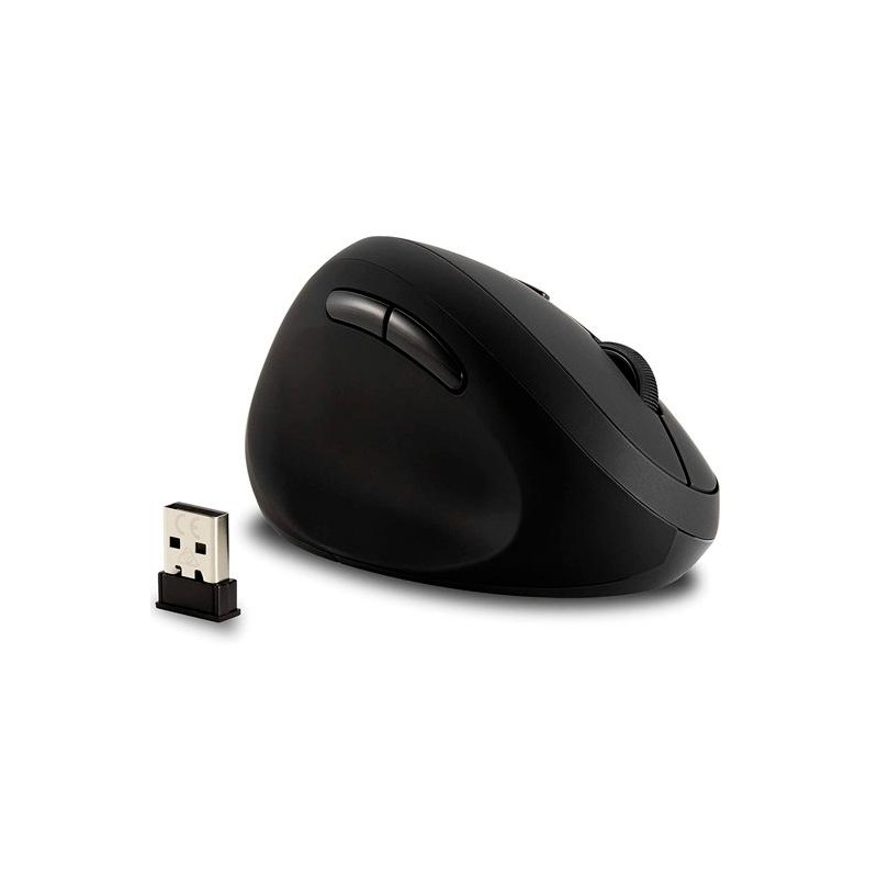 KENSINGTON RATÓN PRO FIT ERGONÓMICO VERTICAL INALÁMBRICO 800/1200/1600 PPP ZURDOS 6 BOTONES NEGRO