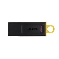 KINGSTON PENDRIVE DATATRAVELER EXODIA 128GB C/TAPA PROTECTORA Y RANURA PARA COLGAR USB 3.2 NEGRO/AMARILLO