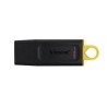 KINGSTON PENDRIVE DATATRAVELER EXODIA 128GB C/TAPA PROTECTORA Y RANURA PARA COLGAR USB 3.2 NEGRO/AMARILLO