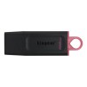 KINGSTON PENDRIVE DATATRAVELER EXODIA 256GB C/TAPA PROTECTORA Y RANURA PARA COLGAR USB 3.2 NEGRO/ROSA