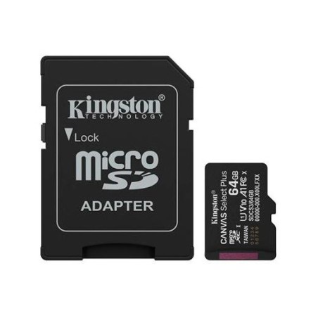 KINGSTON TARJETA DE MEMORIA MICRO SDXC CANVAS SELECT PLUS 128GB C/ADAPTADOR