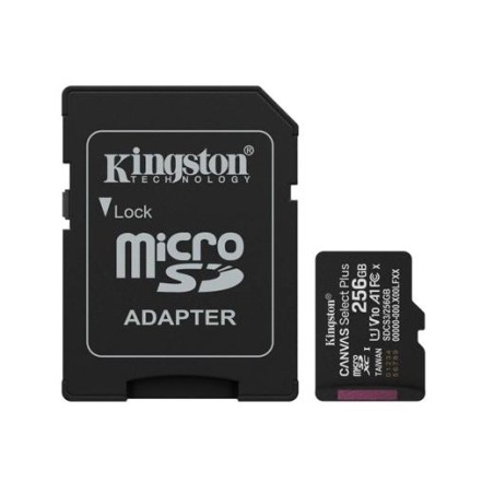 KINGSTON TARJETA DE MEMORIA MICRO SDXC CANVAS SELECT PLUS 256GB C/ADAPTADOR