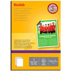 KODAK PAPEL PHOTO MAGNETICO 10X15 -PACK 5 HOJAS-