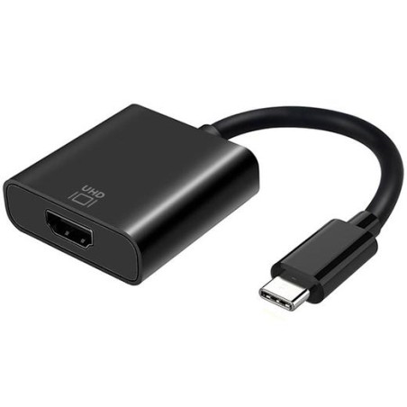 AISENS CONVERSOR USB-C A HDMI 4K@60HZ USB-C/M - HDMI/H NEGRO 15CM