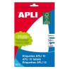 APLI ETIQUETAS ADHESIVAS 105X149MM ESCRITURA MANUAL C/ROMOS 1 X 10H BLANCO