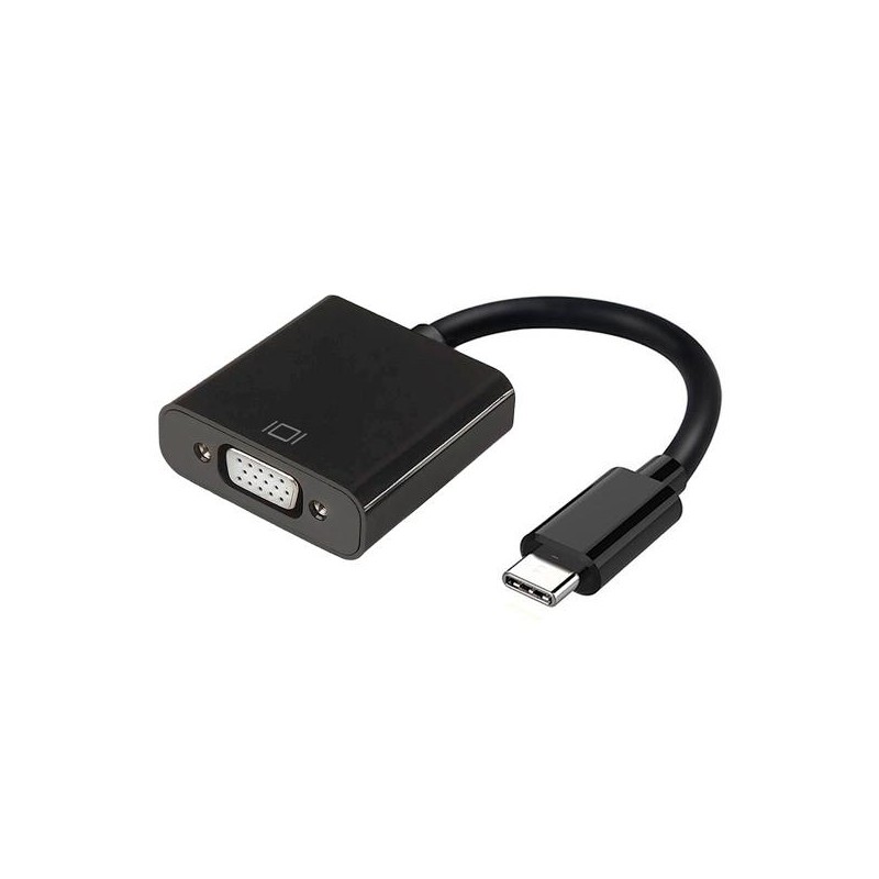 AISENS CONVERSOR USB-C A VGA USB-C/M - HDB15/H NEGRO 15CM