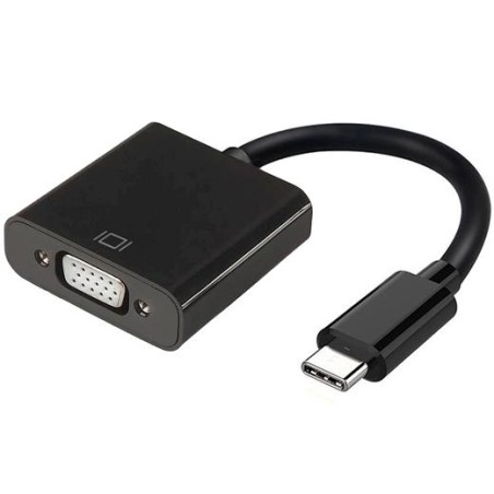 AISENS CONVERSOR USB-C A VGA USB-C/M - HDB15/H NEGRO 15CM