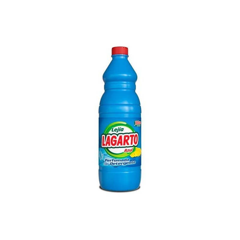 LAGARTO LEJÍA PERFUMADA AZUL CON DETERGENTE BOTELLA 1500ML