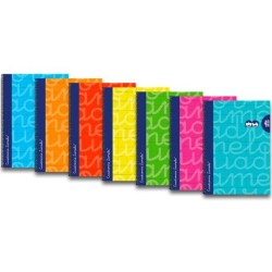 LAMELA CUADERNO ESPIRAL 80H FOLIO 90GR CUADROVÍA 4MM CUBIERTA EXTRADURA FLÚOR C/SURTIDOS