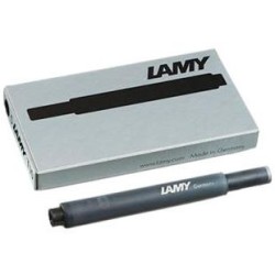 LAMY CARTUCHO T10 RECAMBIO 825 PARA PLUMA TINTA NEGRA CAJA 5U