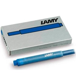 LAMY CARTUCHO T10 BLUE RECAMBIO 825 PARA PLUMA TINTA AZUL CAJA 5U