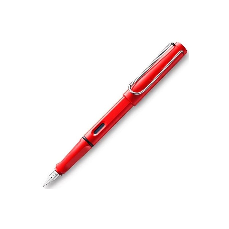 LAMY PLUMA ESTILOGRÁFICA SAFARI 016M TINTA AZUL PUNTA M ROJO