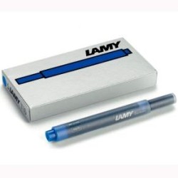LAMY CARTUCHO T10 RECAMBIO PARA PLUMA TINTA AZUL/NEGRO CAJA 5U