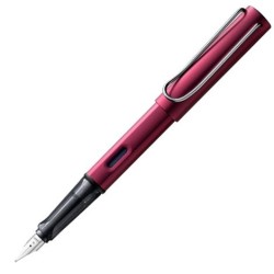 LAMY PLUMA ESTILOGRÁFICA AL-STAR ALUMINIO LIGERO CARTUCHO TINTA AZUL PUNTA M BLACK PURPLE